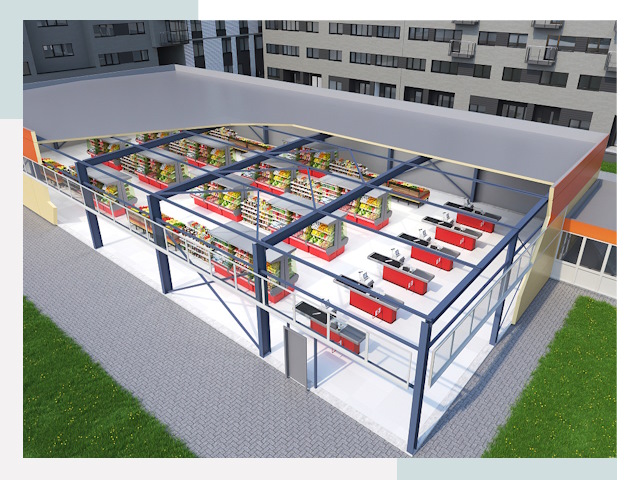 Строительство магазинов в Ейск от 618 руб. за м²