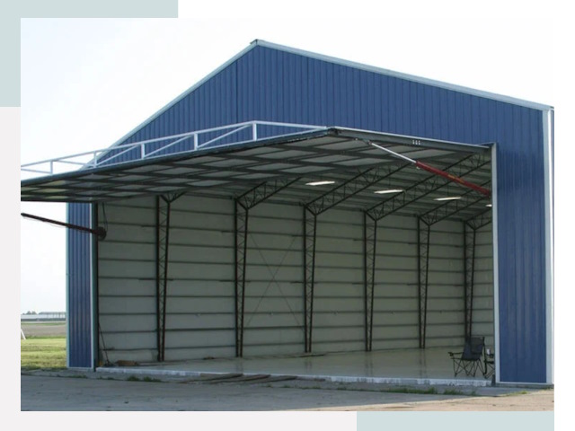 Прямо стенные ангары в Ейске